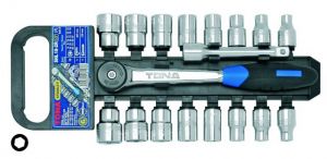 Комплект гедоре 1/2" Tona Expert SL18-01 18-части,8-23mm