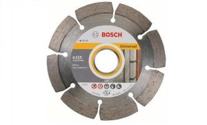 Диск диамантен за рязане на армиран бетон и стр.материали Bosch  Universal 115x22.23mm
