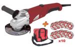 Ъглошлайф RAIDER RD-AG15+10 диска и чанта 800W,125 mm