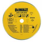 Диск диамантен за мокро рязане на керамика DeWALT DT3734, 254x25.40mm